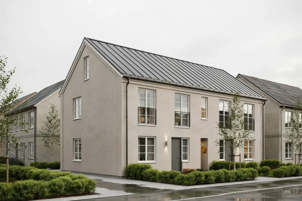 takrenovering och byte av l kt p radhus i husby
