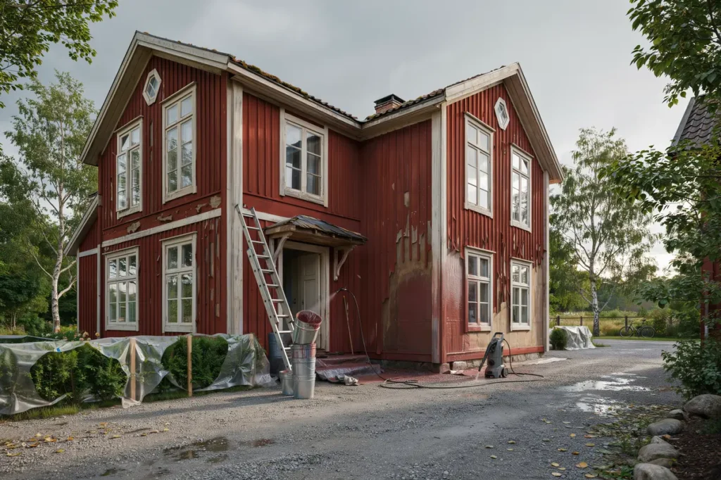 juli r r tt tid f r fasadtv tt och omm lning s skyddar du huset innan sensommarens regn