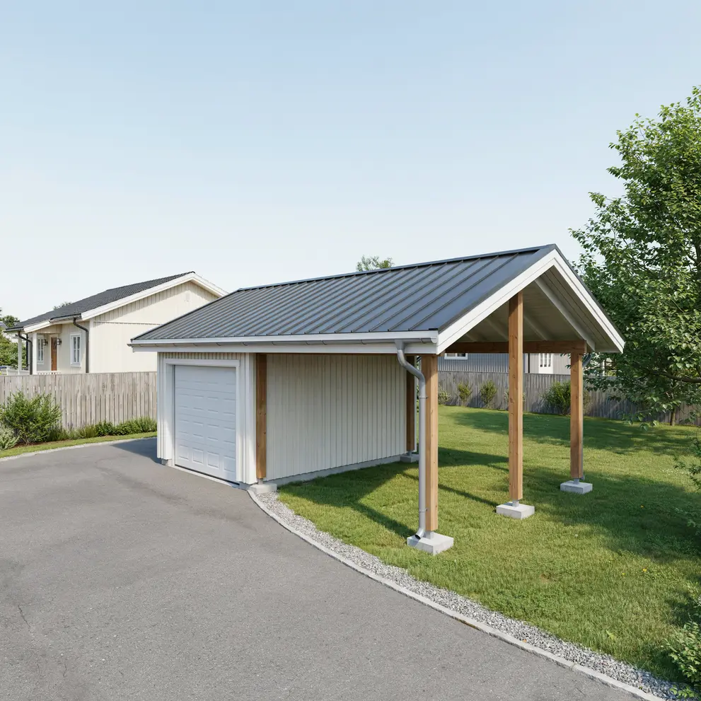 bygga carport garage kista stockholm